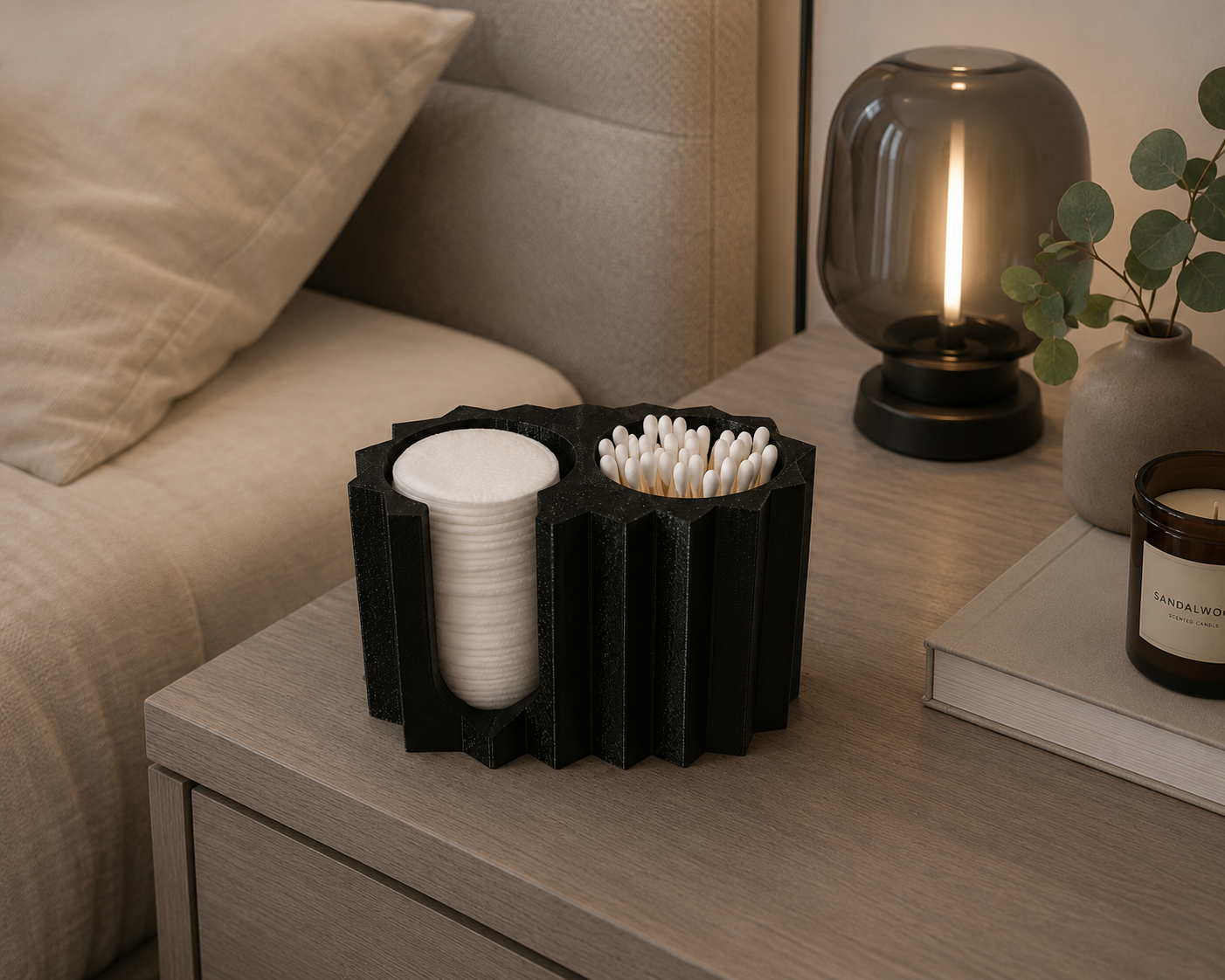 Sortoria cotton swabs and pads organizer