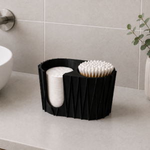 origami shaped black organizer