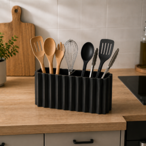 Dual kitchen utensil holder
