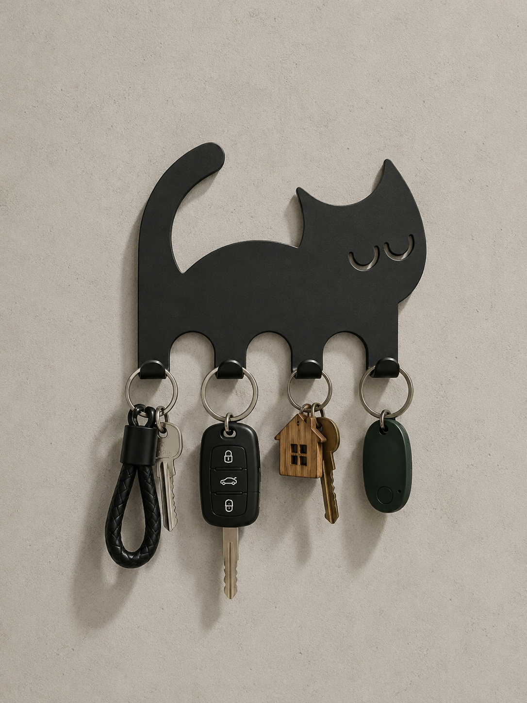 kitten design key hanger