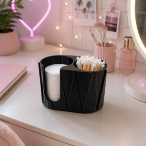 triangulate design cotton pads holder