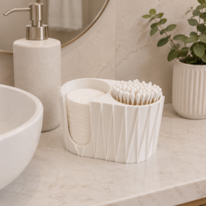 cotton pads holder white